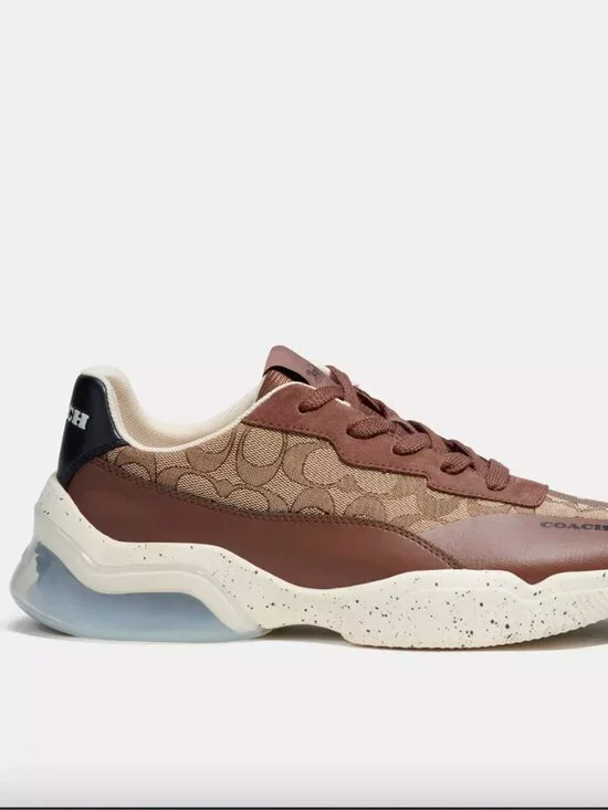 NIB COACH Men Citysole Runner Sneakers - C8812 Coach retail high end - size 8 US - Picture 6 of 7